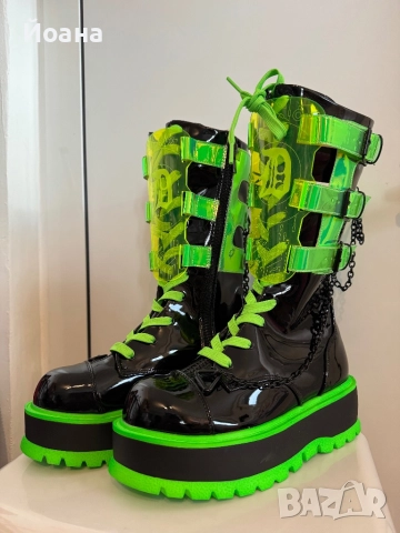 Оригинални готик demonia uv ботуши нови 