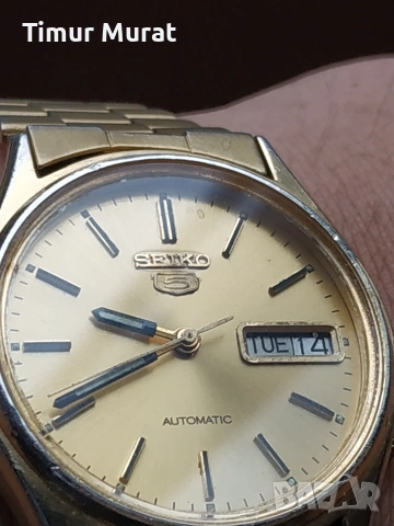 предлага се мъжки часовник Сейко 5 автоматик рядак и търсен модел , снимка 7 - Мъжки - 53093172