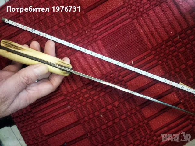 Стар овчарски нож с кокалени чирени , снимка 8 - Ножове - 49295933