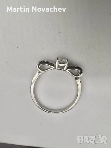 Сребърен пръстен с мойсанит (Диамант) 0.5 карата, снимка 7 - Пръстени - 50101893