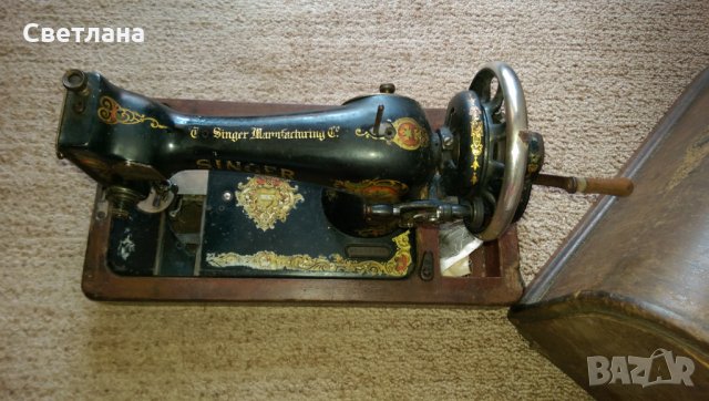 Ръчна шевна машина Singer, снимка 5 - Антикварни и старинни предмети - 26811661