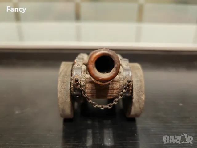 Оръдие дърво/бронз, снимка 3 - Антикварни и старинни предмети - 47669469