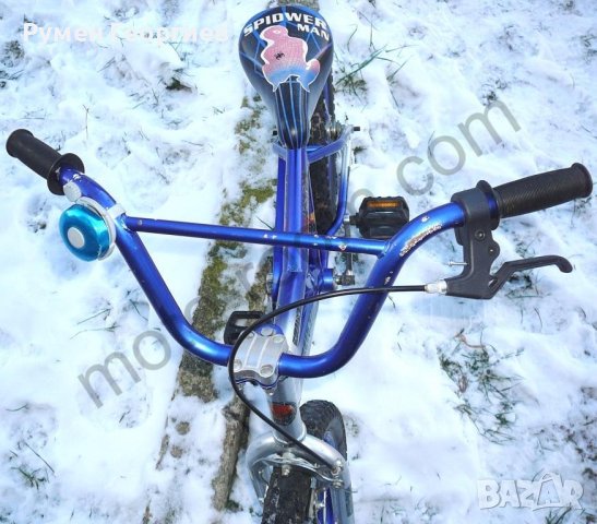Детски велосипед/колело 16” SpidwerMan, стоманена рамка, контра , снимка 3 - Велосипеди - 43815700