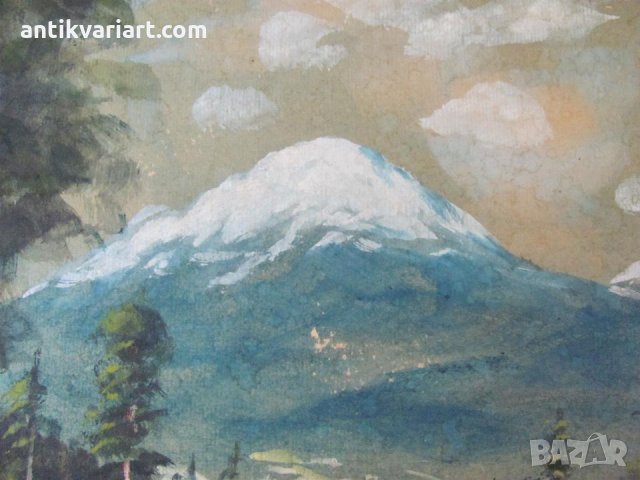 30-те Оригинална Авторска Картина акварел, снимка 3 - Картини - 26835262