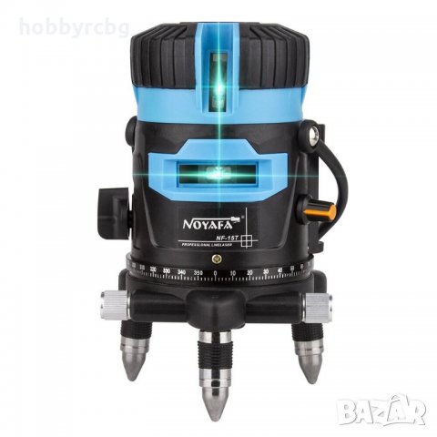 3D лазерен нивелир с 5 линии - зелен цвят обхват 25м, снимка 1