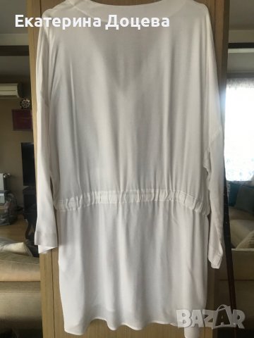 Бяла риза памук и коприна, снимка 4 - Ризи - 37219224