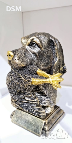 нова Статуетка Куче с Птица Фигура - Декорация за Ловец 20см, снимка 8 - Статуетки - 51729172