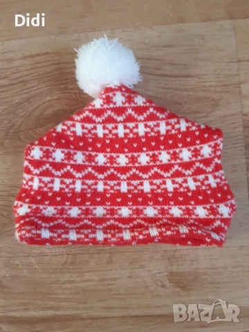 Шапка домашен любимец Коледна