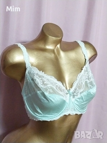 LISE CHARMEL 85 D Дантелен сутиен в розово и светло зелено, снимка 10 - Бельо - 53015417