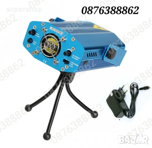 Мини Диско Лазерен Прожектор Свелинни Ефекти в такт с Музиката, снимка 3 - Други - 48080566