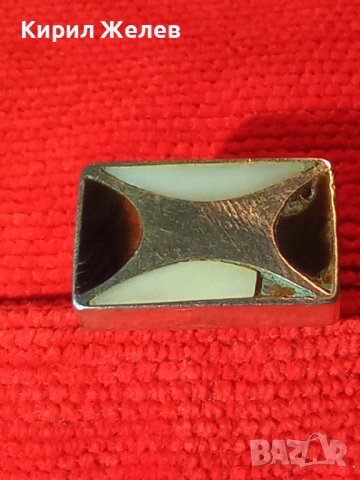 Стар СРЕБЪРЕН ЕЛЕГАНТЕН ПРЪСТЕН СРЕБРО 925 с ЧЕРЕН ОНИКС и МЛЕЧЕН КВАРЦ РЪЧНА АРТ ИЗРАБОТКА 40599, снимка 3 - Антикварни и старинни предмети - 42613359