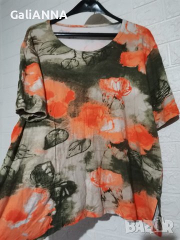 СТРАХОТНА ТУНИКА СВЕЖИ ЦВЕТОВЕ 2XL-3XL, снимка 2 - Туники - 40692906