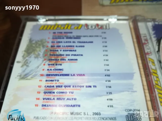 MUSICA TOTAL-45ЛВ ЗА ЦД-65ЛВ ЗА ДВА БРОЯ 1103250850, снимка 13 - CD дискове - 49444673