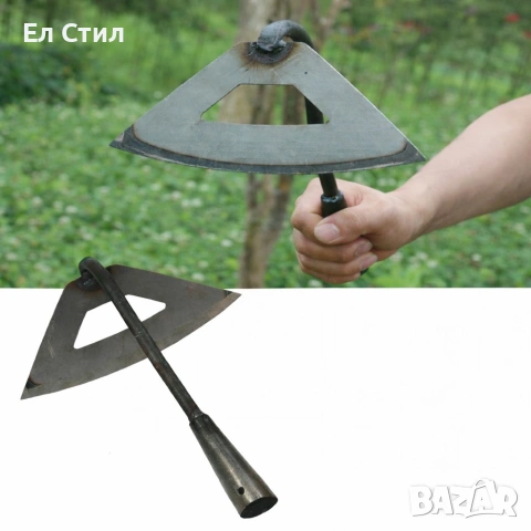 Мотика за плевели от закалена стомана, 30 см, куха дръжка, снимка 3 - Други стоки за дома - 53565257