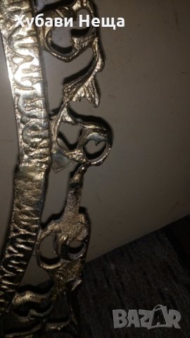 Огледало в бароков стил с метална рамка   3, снимка 2 - Антикварни и старинни предмети - 25164149