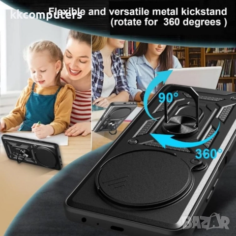 ZTE nubia Focus / Blade A75 5G Удароустойчив калъф с Протектор и Плъзгащ се капак за камерата, Магни, снимка 5 - Калъфи, кейсове - 52121175