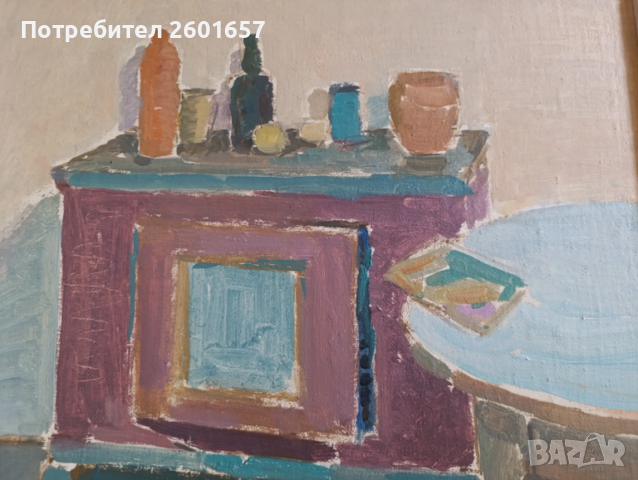 Красива маслена картина, подписана., снимка 3 - Картини - 52977162