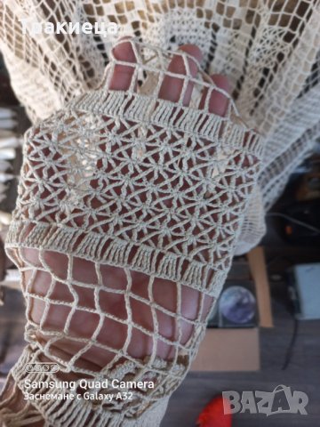 Ръчно плетена покривка , снимка 2 - Антикварни и старинни предмети - 38032272