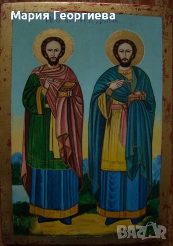  икони 3бр. Рисувани от мен по канон,, снимка 3 - Икони - 32913222