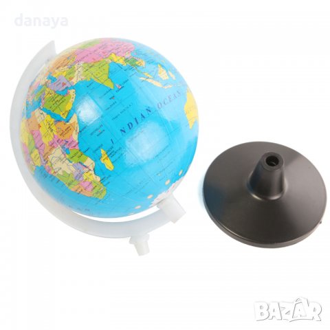3623 Глобус географска политическа карта на света, диаметър 10.6 см, снимка 5 - Ученически пособия, канцеларски материали - 39995041