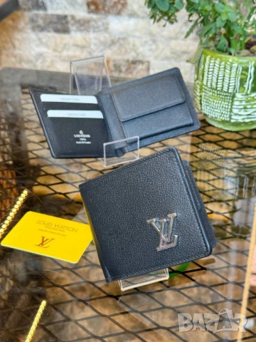 портмонета от естествена кожа louis vuitton , снимка 3 - Портфейли, портмонета - 51318180