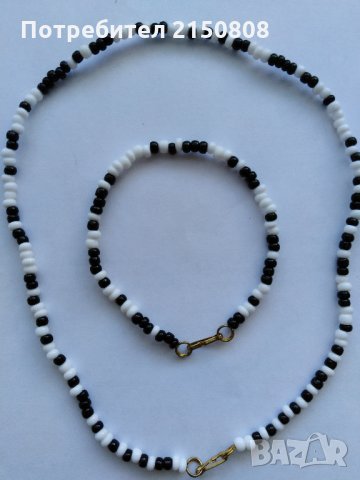 Комплект колие с гривна, снимка 3 - Бижутерийни комплекти - 33073114
