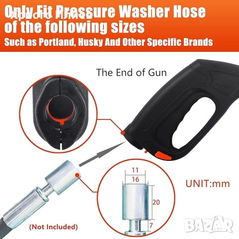 Пистолет за водоструйка с резервна дюза накрайник, снимка 9 - Други инструменти - 52662064