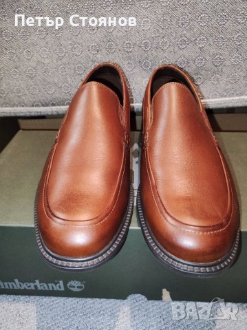 Удобни и стилни мъжки половинки от естествена кожа Timberland №40, снимка 2 - Официални обувки - 37951374