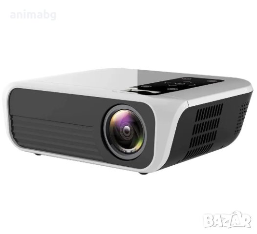 ANIMABG Мултимедиен проектор t8 Smart Android , FULL HD LED, резолюция на сензора 1920x1080p HDMI Wi
