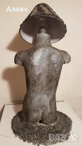 Авторска лампа, лампион– Масивна, 80см!, снимка 5 - Настолни лампи - 48422650