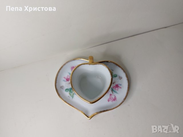 Чаши за кафе от румънски порцелан с форма на сърце, снимка 10 - Чаши - 40720840