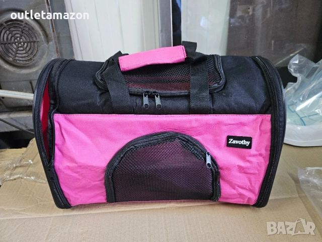 Чанта за носене на домашни любимци за кучета и котки, сгъваема, с вентилационна мрежа