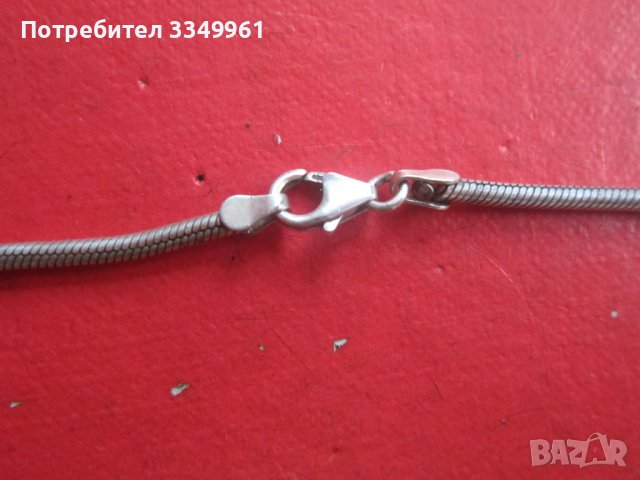 Уникална сребърна верижка ланец колие , снимка 4 - Колиета, медальони, синджири - 36622134