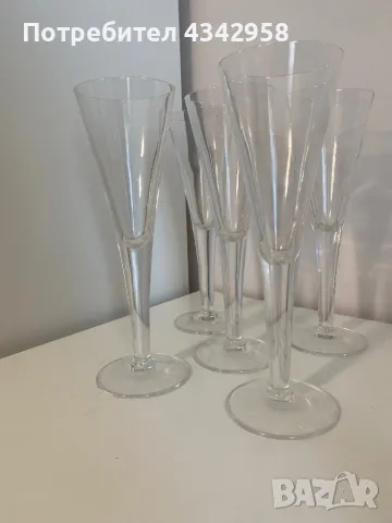 Vintage crystal wine glasses.Germany 