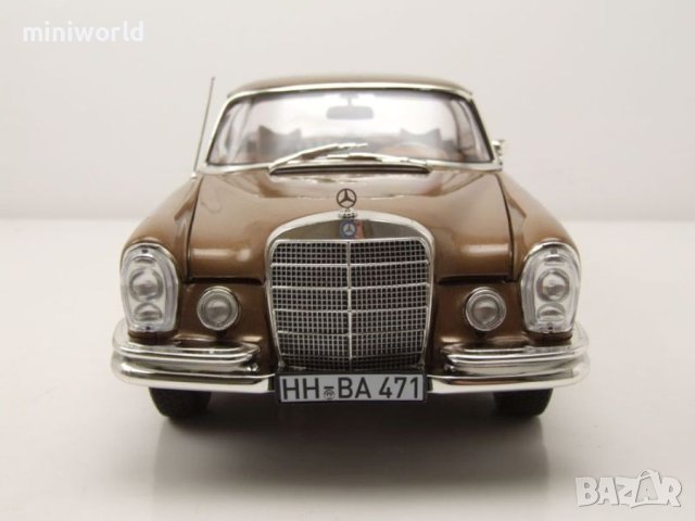 Mercedes-Benz 250 SE Coupe 1969 W111 - мащаб 1:18 на Norev модела е нов в кутия, снимка 8 - Колекции - 31595528