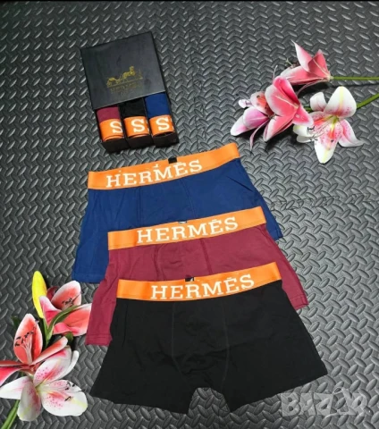 Мъжки боксерки hermes hugo boss burberry gucci , снимка 2 - Бельо - 51148125