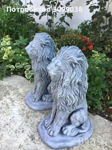 Градински фигури Лъвове (Бетон) , снимка 4 - Декорация за дома - 50140187