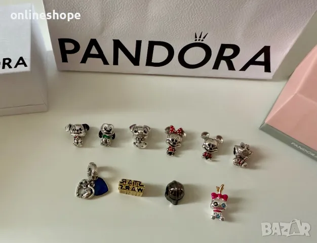 PANDORA СРЕБРО S925 ALE Талисмани - Disney , Stitch , Mickey и други, снимка 3 - Бижутерийни комплекти - 50205386