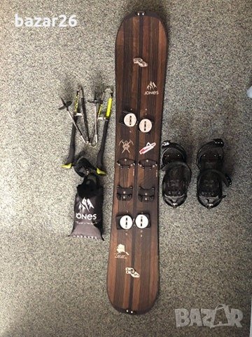Splitboard - Jones Solution 166см , щеки Leki, колани Jones, Раница EVOC Ai, снимка 3 - Зимни спортове - 34565662