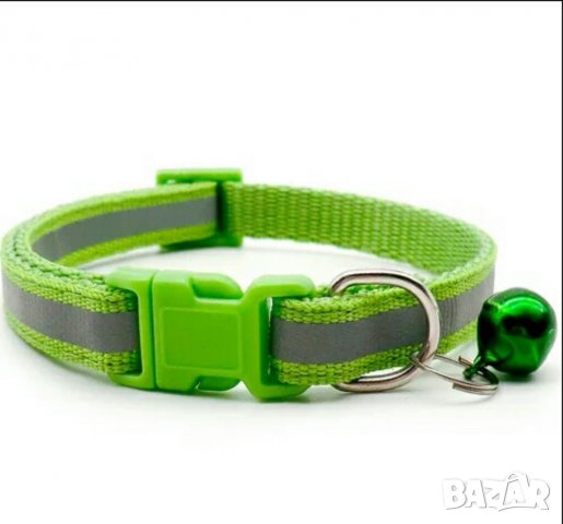 Нашийници за малки кчета и котки със светлоотразителна лента. Каишка/ Нашийник за малко куче и котка, снимка 13 - За кучета - 32880448