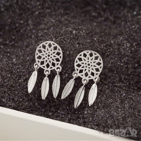 Сребърни Обеци Мечта - 925 печат сребро BT431, снимка 5 - Обеци - 29058949