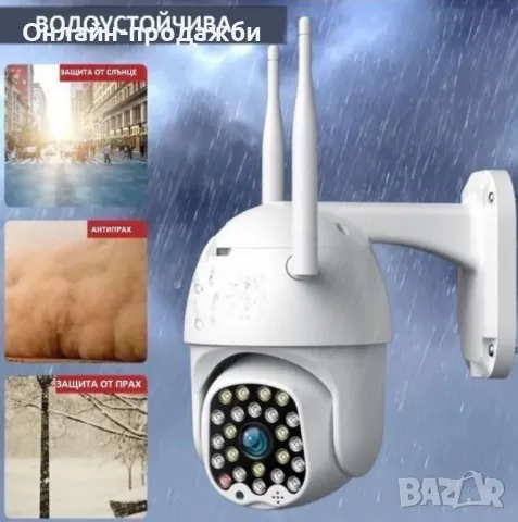 Водоустойчива WiFi камера за наблюдение с Full HD , снимка 1