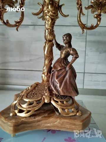 БРОНЗОВИ СВЕЩНИЦИ , снимка 5 - Други ценни предмети - 49245708