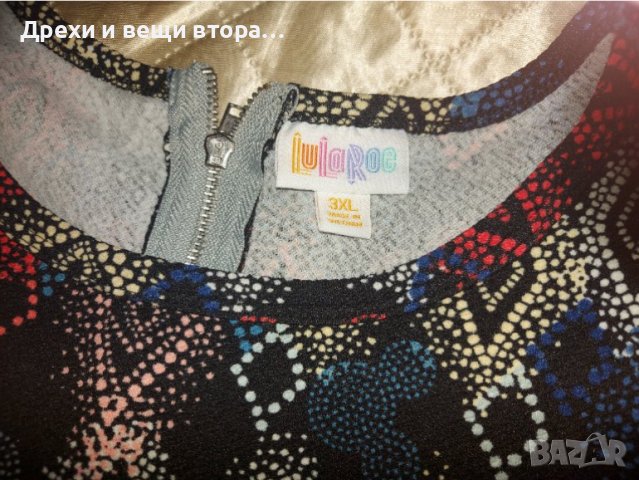 НАМАЛЕНА Дамска рокля Lulu Roe 20 ЛВ, снимка 3 - Рокли - 38310525