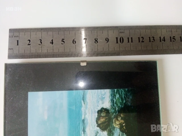 Малка картина с рамка.Морски пейзаж, снимка 4 - Картини - 50682294