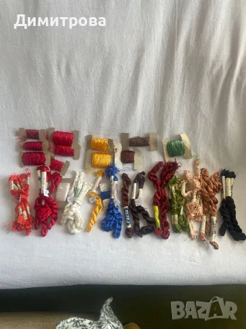 Копринени конци за бродиране - кълбета и чилета, снимка 7 - Гоблени - 36393022