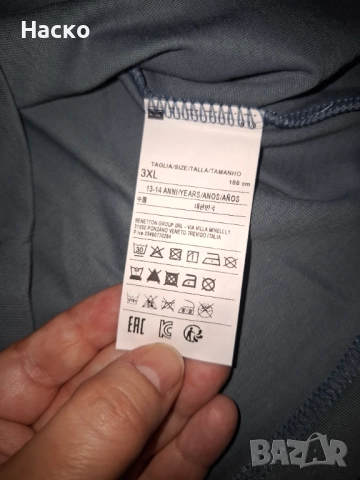 Блузи Benetton 100%памук 168см., снимка 8 - Блузи - 52775494