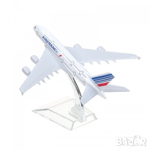 Еърбъс 380 самолет модел макет Air France метален A380 пътнически летище, снимка 4 - Колекции - 36612020