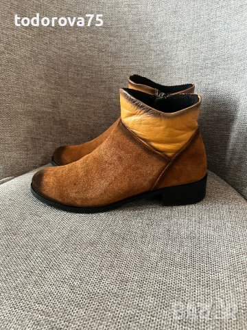 Боти естествен велур 40, снимка 6 - Дамски боти - 43956502