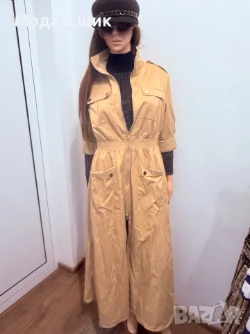 Манто в бежаво , снимка 7 - Палта, манта - 49609297